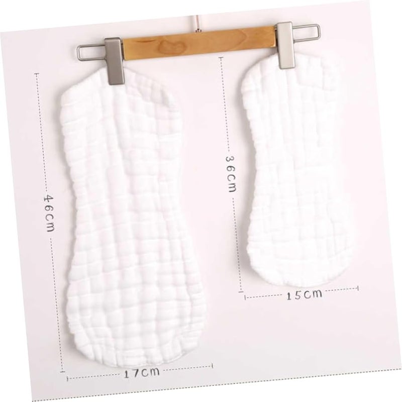 5 قطع من حفاضات الشاش القطنية القابلة لإعادة الاستخدام قابلة للغسيل وماصة ومقاومة للتسرب للأطفال حديثي الولدة أولاد وبنات - Image 2